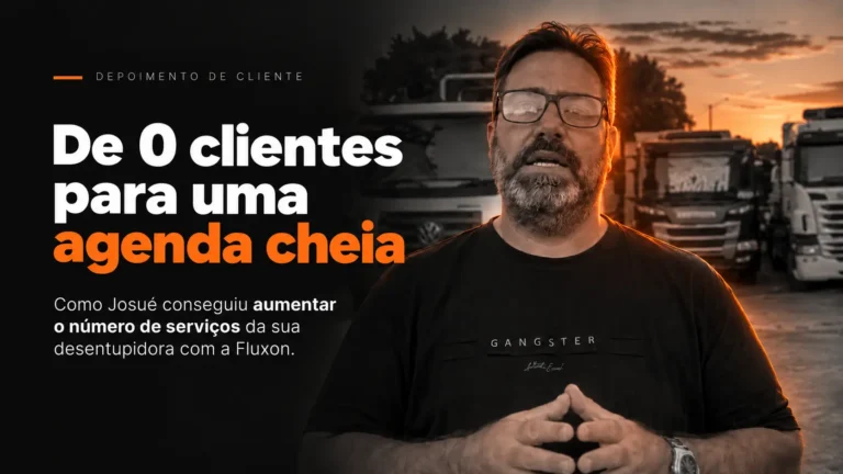 Josué Cunha, dono de desentupidora, em depoimento para a Fluxon